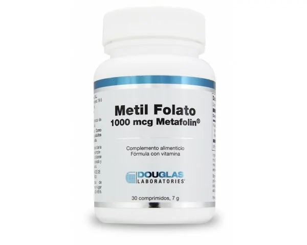 Imagen del producto METIL FOLATO 1000 mcg METAFOLIN 30 Comp