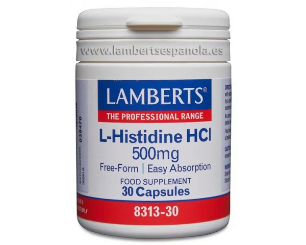 Imagen del producto L-HISTIDINA HCI 500MG 30 Caps